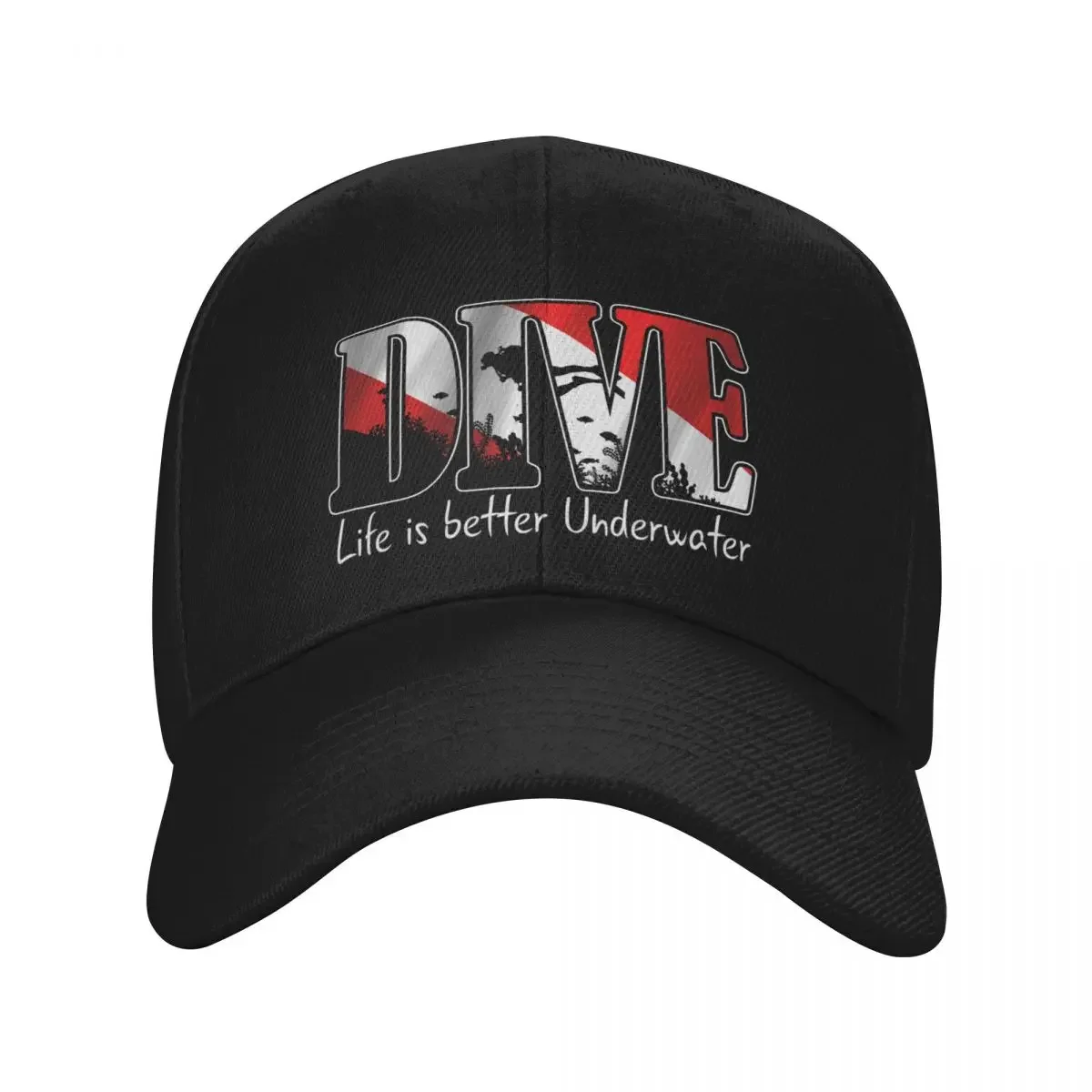 Scuba Diving ~ Life is Better underwater Baseball Cap Golf Wear winter hats for men |-F-| Elegant Women's Hats Men's