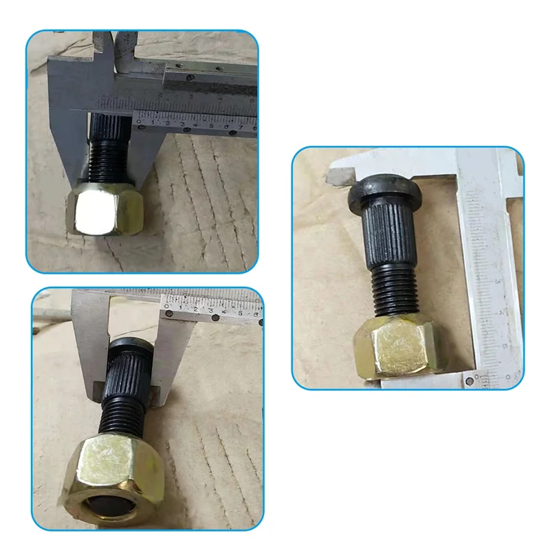 

A22E-Holdwell Set Of 8 Lug Nut &Amp, Stud Kit 6564669 6709170 For Bobcat 720 721 722 730 731 732 741 742 743 751 753 763 Accesso