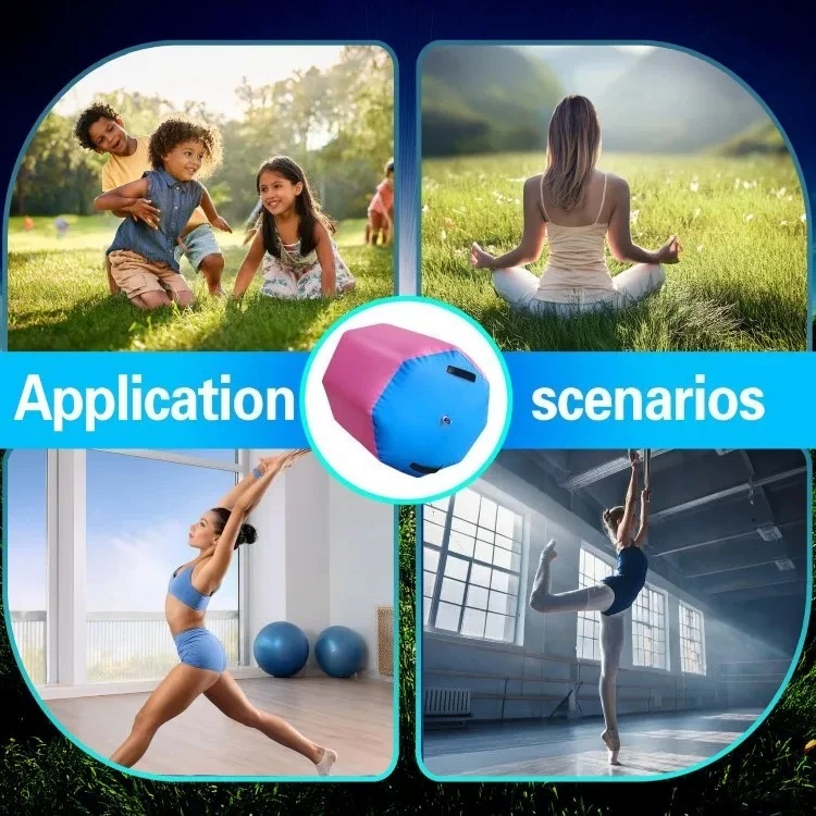 Bucket-type waist-assisted reversing yoga trainer, gymnastics backflip air cushion inflatable track roller roller roller rinding