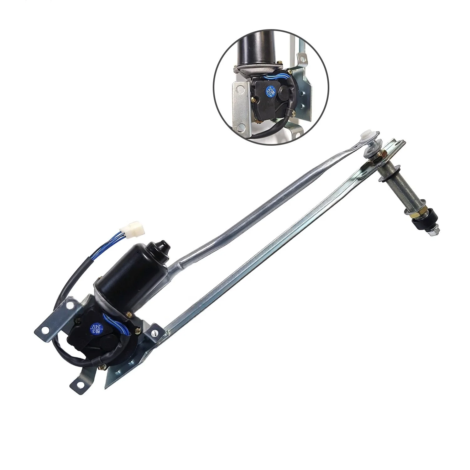 

Suitable for Kobelco SK75/200/210/230/260/350-8 Super 8 Excavator Wiper Motor Linkage Rod Bracket Assembly