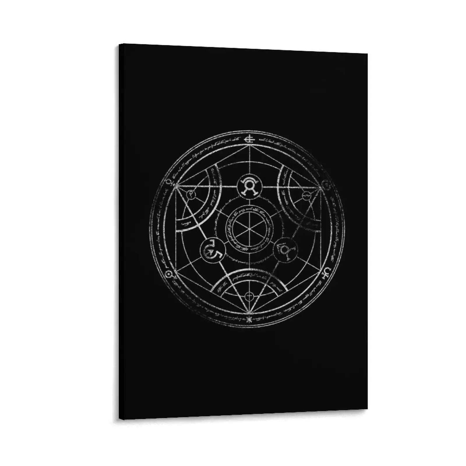 

Human Transmutation Circle - Chalk Canvas Painting stickers & posters accessories for home decor aesthetic room decoration