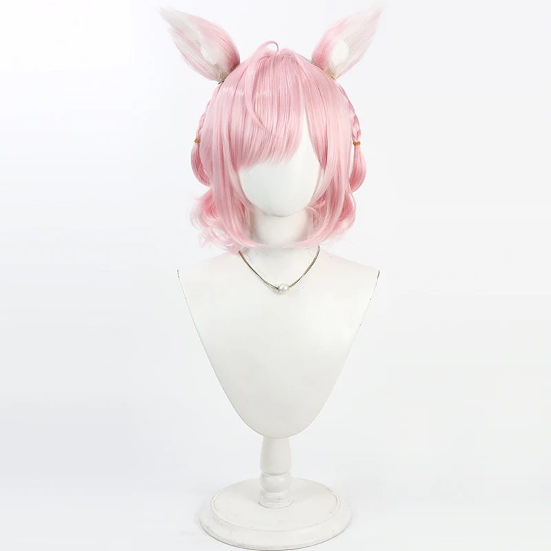 Hakui Koyori Anime VTuber Hololive Cosplay Wig Halloween Party Prop Synthetic Hair Heat Resistant Fiber + Wig Cap