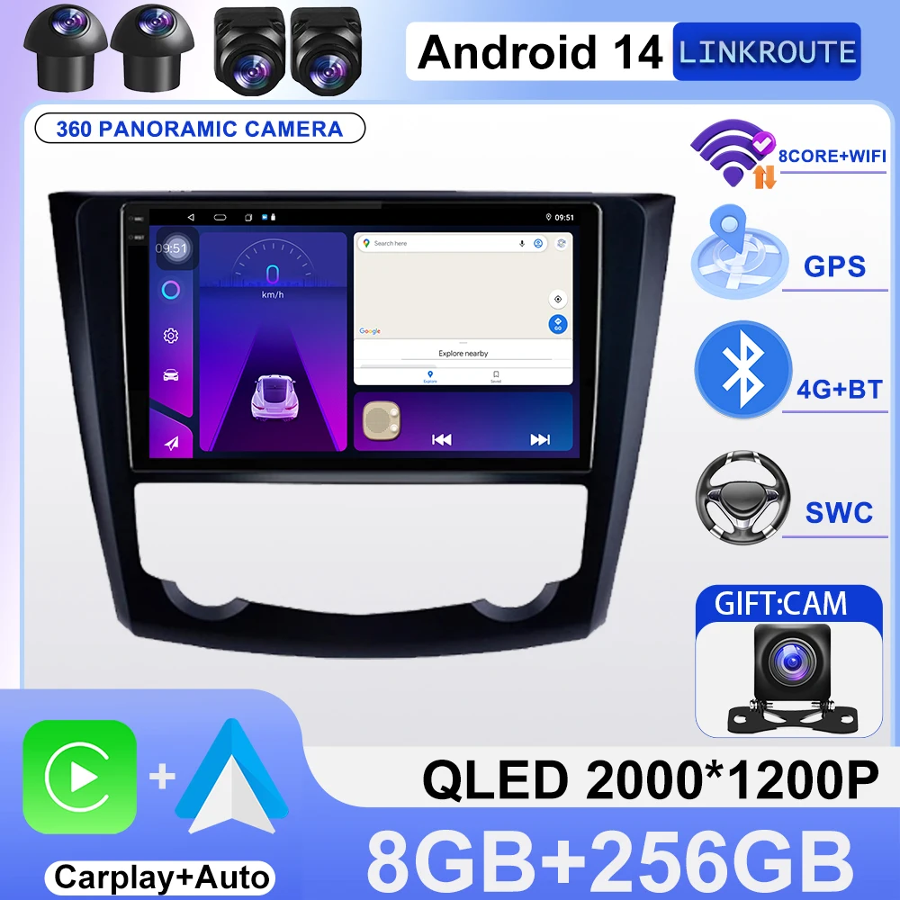 Android 16 Carplay Auto Car Radio Multimedia Player For Renault Kadjar 2015 2016 2017 2018 2019 2din Autoradio Stereo Head Unit