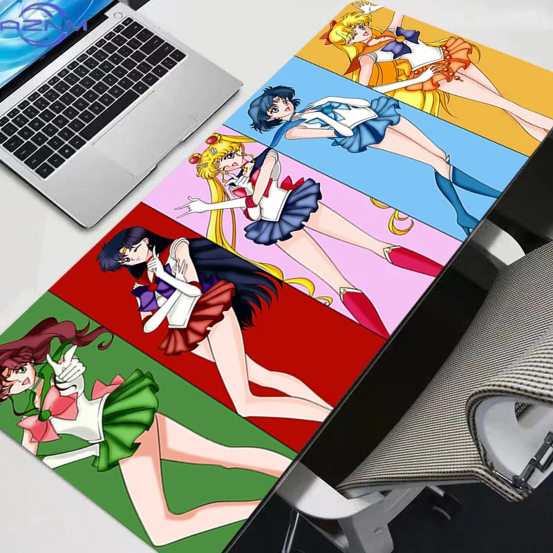 Mouse Pad Sailor Moon anime durable Larger XXL  Speed Mini Pc Computer Keyboard Desk Mat Gaming Accessories Mousepad