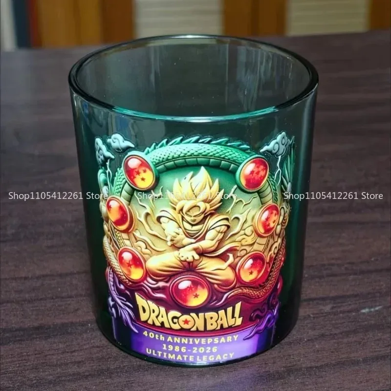Anime Dragon Ball 30th Anniversary Whiskey Drum Cup Sticker Glass Beverage Coffee Cup Gift