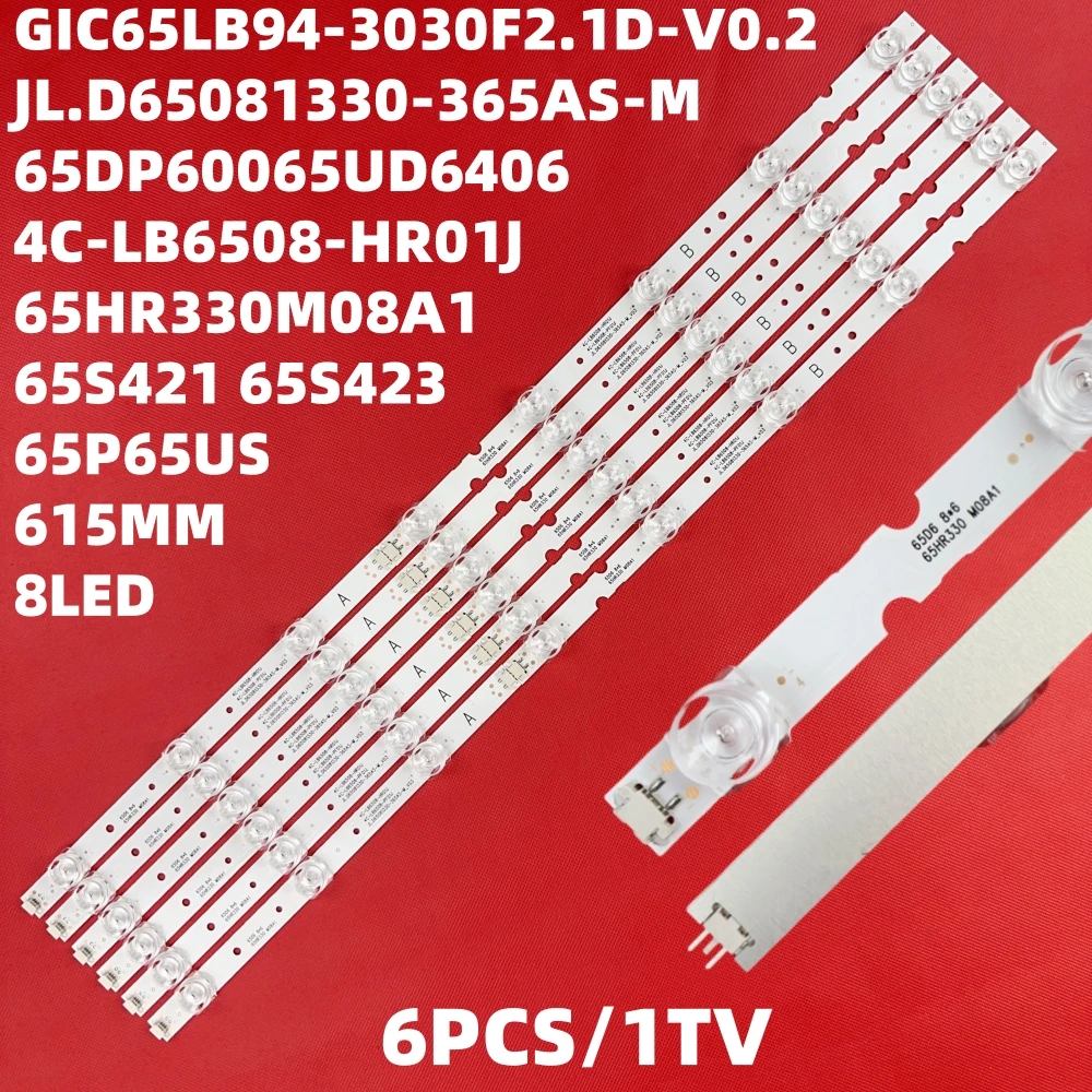 LED strip 8LED for THOMSON 65UD6306X1 65UD6326 65UD6306 65UD6336 65UD6406 65P65US 65S421 65S423 65S425 65S423TFAA 65S425LACA