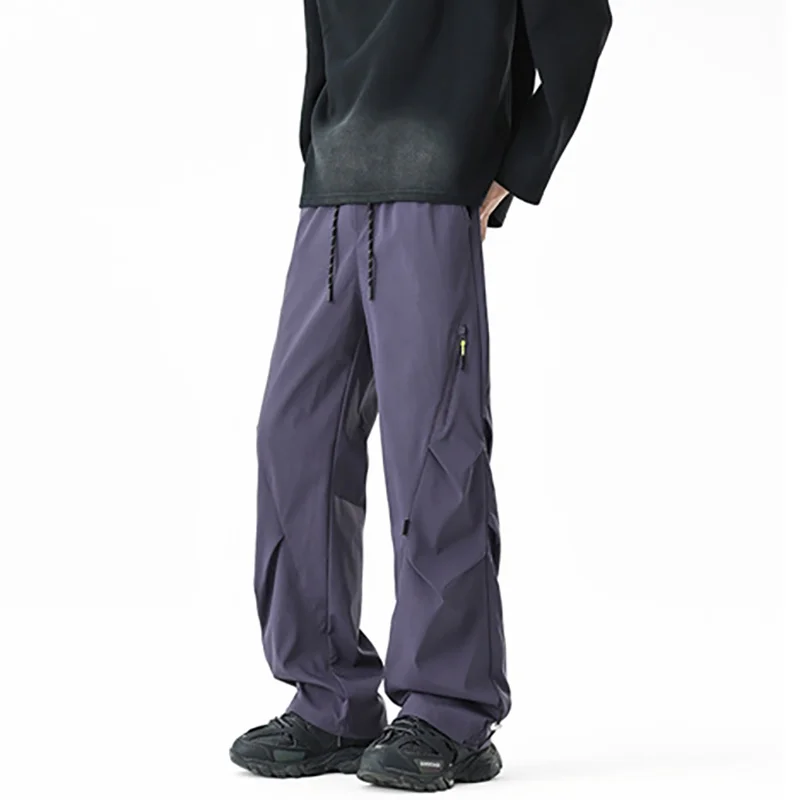 

Outdoor Waterproof Cargo Pants Men Casual Workwear Windproof Hiking Trousers Spring Summer Young High Street Straight Storm Pant