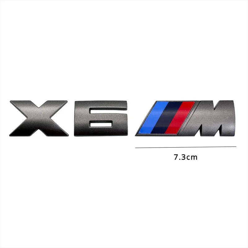 1 قطعة ملصقات السيارات سيارة الجذع ملصق رمادي سيارة شارة لسيارات BMW X1M X2M X3M X4M F25 F26 G01 G02 X5M G05 X6M F15 F16 E70 E71 X7M X8 M