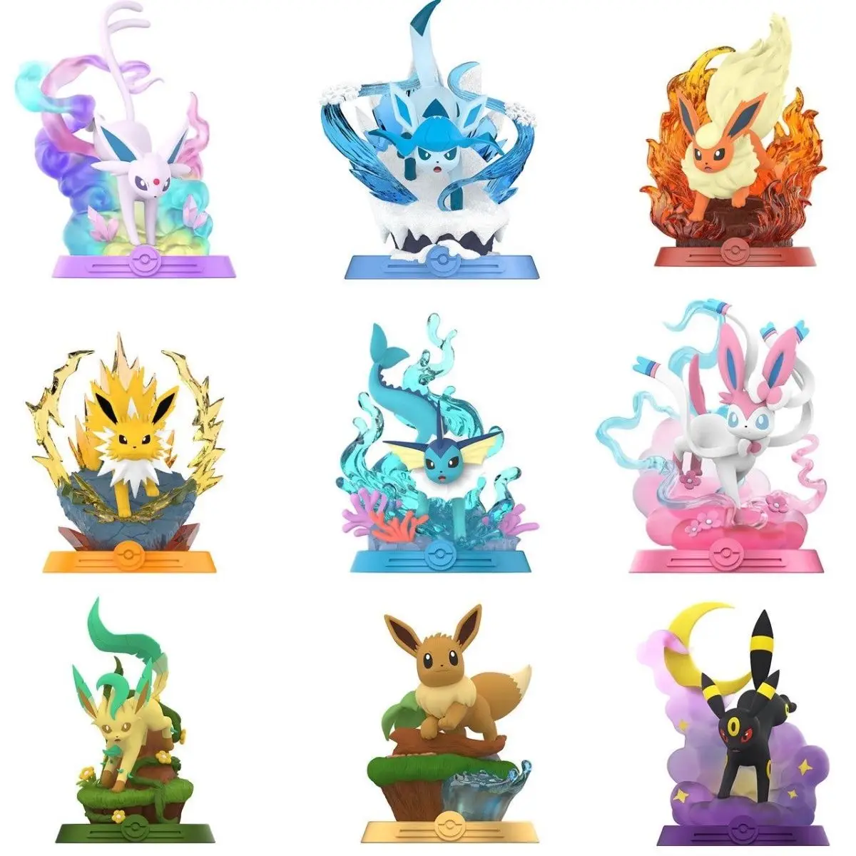 

MINISO new adventure Eevee series Pok é mon Pok é mon magical figurines, trendy toys, blind boxes, figurines, ornaments, gifts