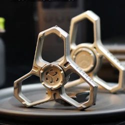 EDC Field Fidget Spinner Knuckle Tiger Adult Decompression Metal Toy Titanium Alloy Window Breaker Tide Play Boyfriend Gift