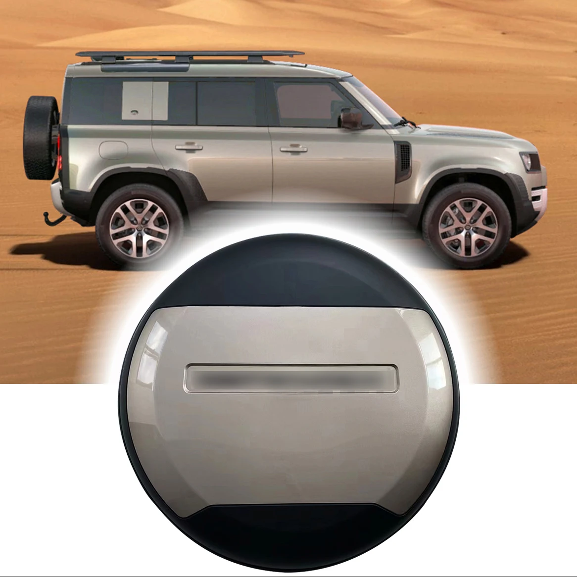 Lantau Bronze Series Spare Tire Cover fits for Land Rover Defender 110 90 130 2020-2024 ABS Spare Tyre Wheel Cover Protector