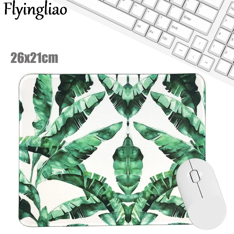 

Banana leaf Fashion Nordic Style Mousepad for Laptop Computer Desk Mat Mouse Pad Wrist Rests Table Mat Office Desk Accessories