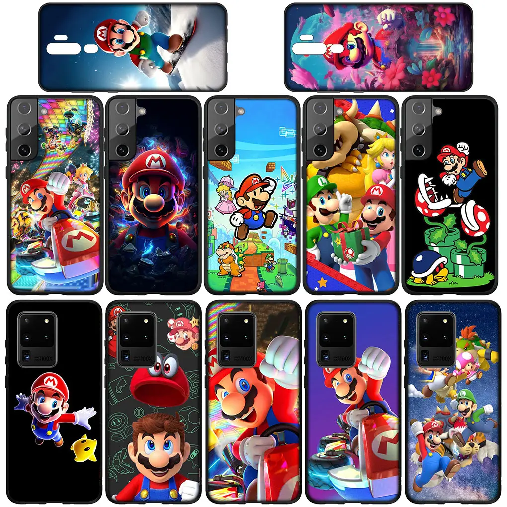 Cute-M-Marios-Cartoon Soft Silicone Cover for Samsung Galaxy A13 A71 A21S A22 A73 A42 A03 A02 A11 A70 A72 A7 Casing Phone Case