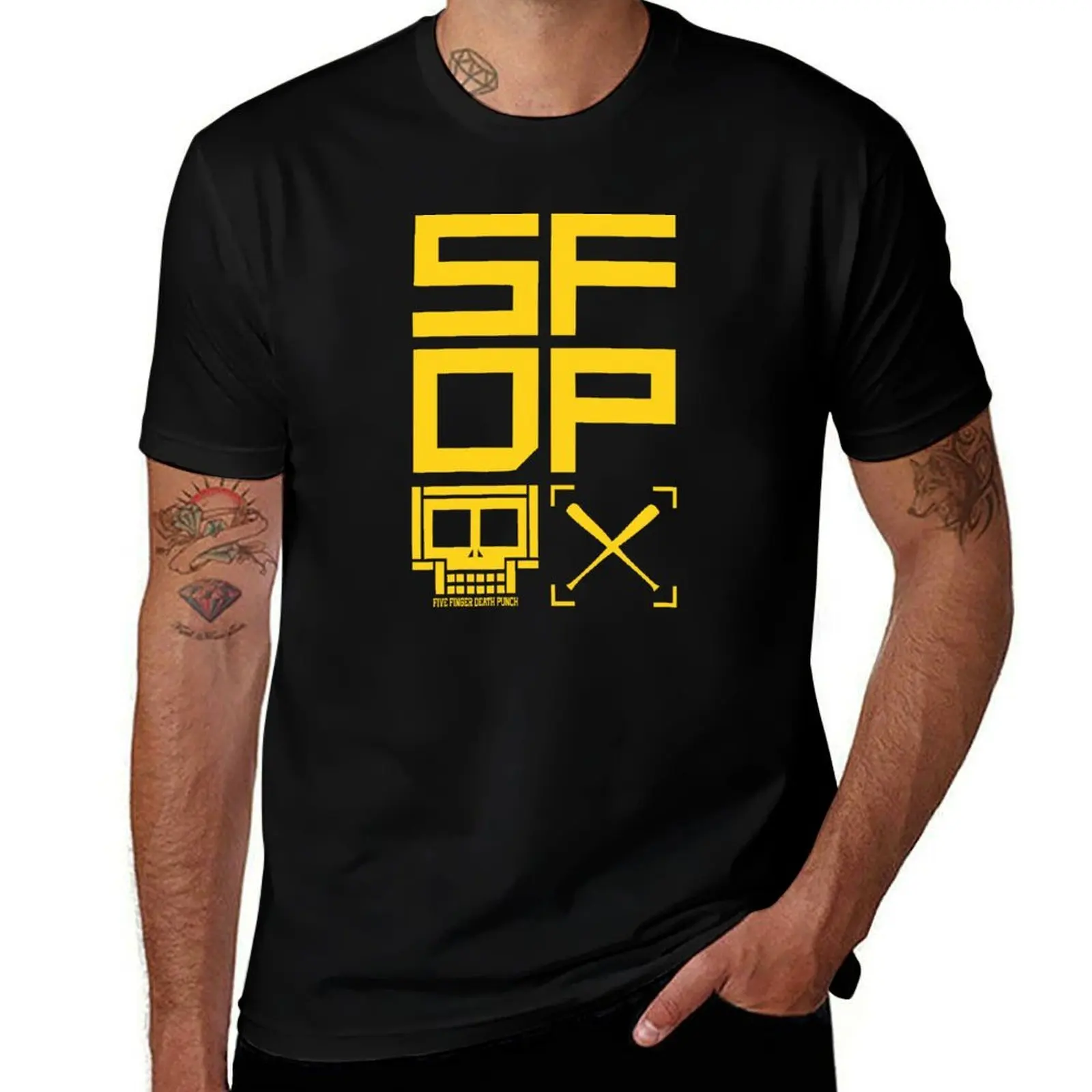 Death Five FFDP Punch All 5FDP The Finger T-Shirt Basic Plain Tee for Spring and Summer T-Shirt