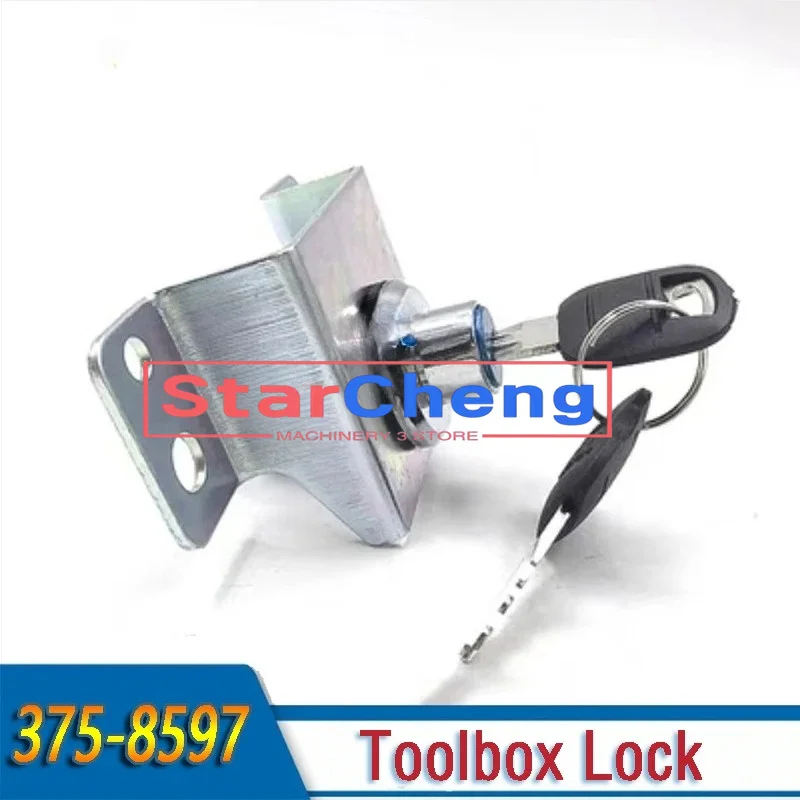 1 Set High Quality Toolbox Lock with Keys 375-8597 3758597 For Excavator E315D E320D E325D E330D E336D E345D