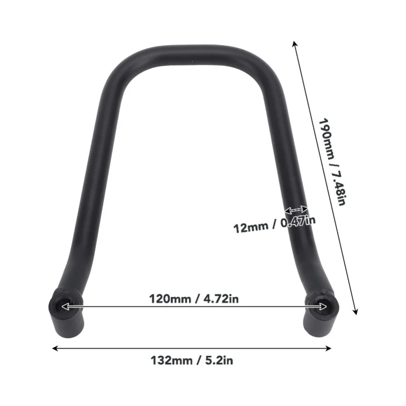 Motorcycle GPS Navigation Bracket Stable Support 12mm Iron Hard Anodized Long Durability For S1000XR 2021 To 2024