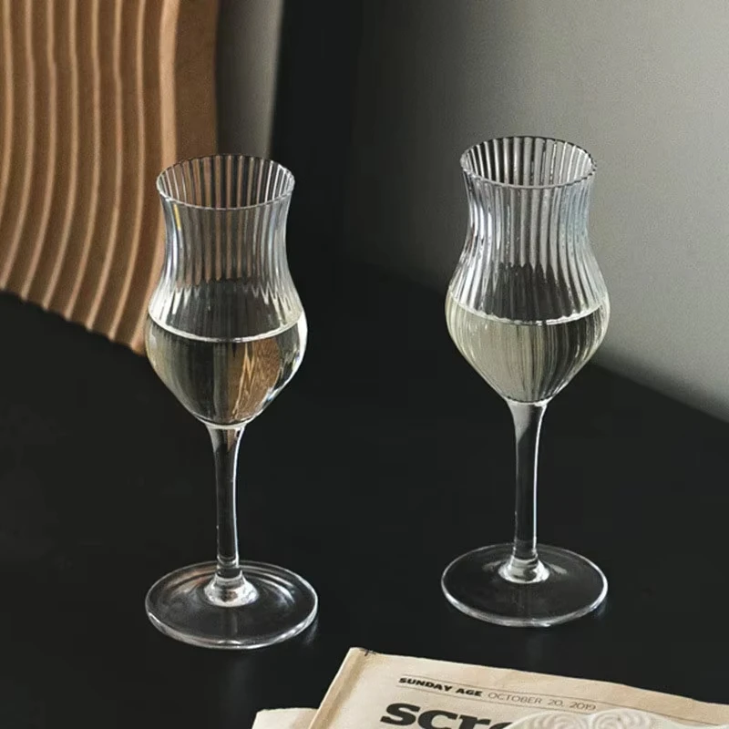 النمط الياباني القيثارة شريط كأس ويسكي كونياك براندي سنيفتر كوبيتا الأنف الزجاج الكريستال الزنبق ويسكي رائحة تذوق كوب