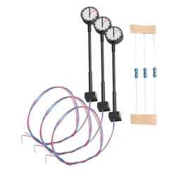 Platform Clock Lamps Model Railway Lights Layout Models Railway Scale 1:87 Lights Lit Platform HO Scale Clock Lamps