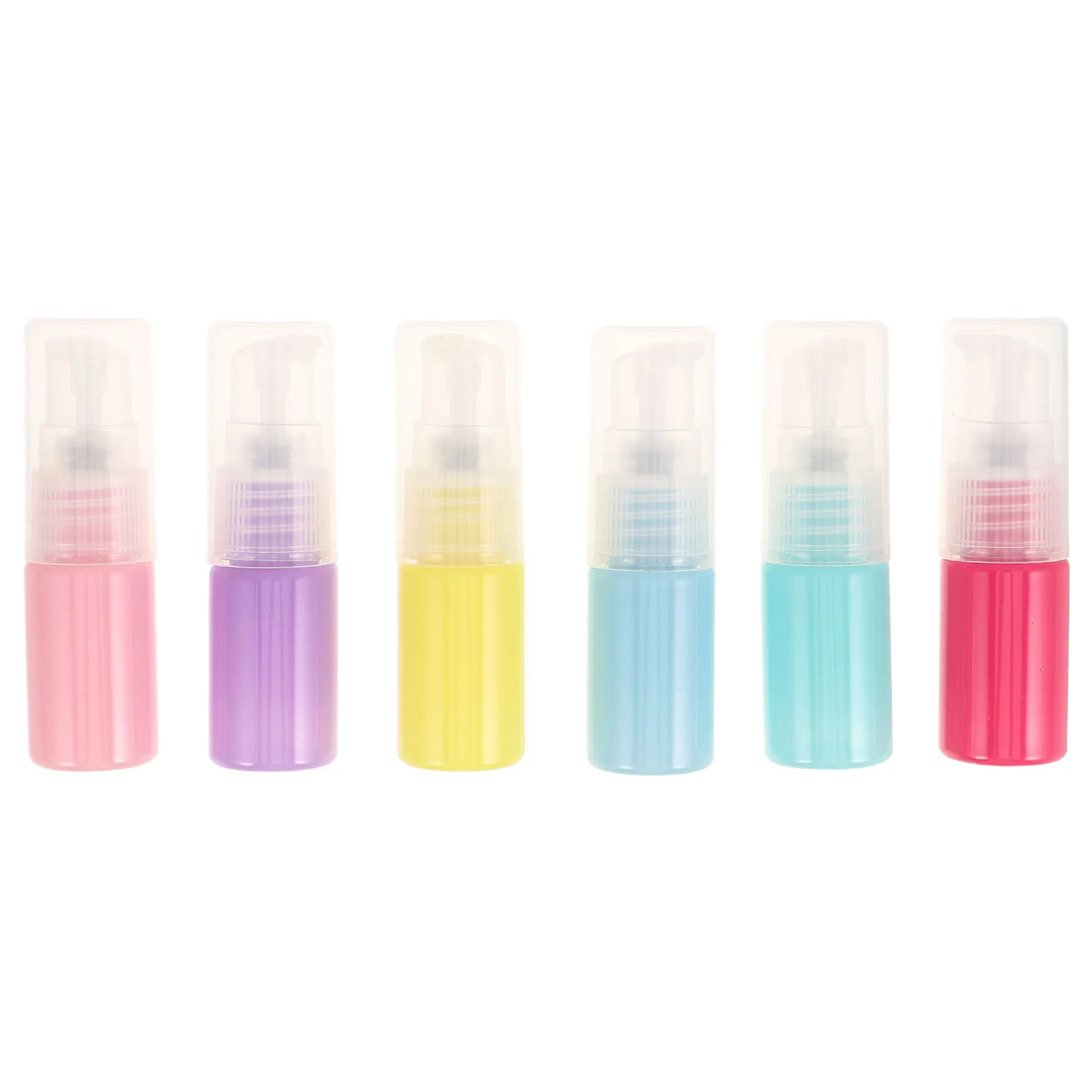 

6Pcs 10Ml Travel Lotion Bottles Leakproof Reusable Plastic Pump Containers for Liquid Toiletries Shampoo Conditioner on The Go