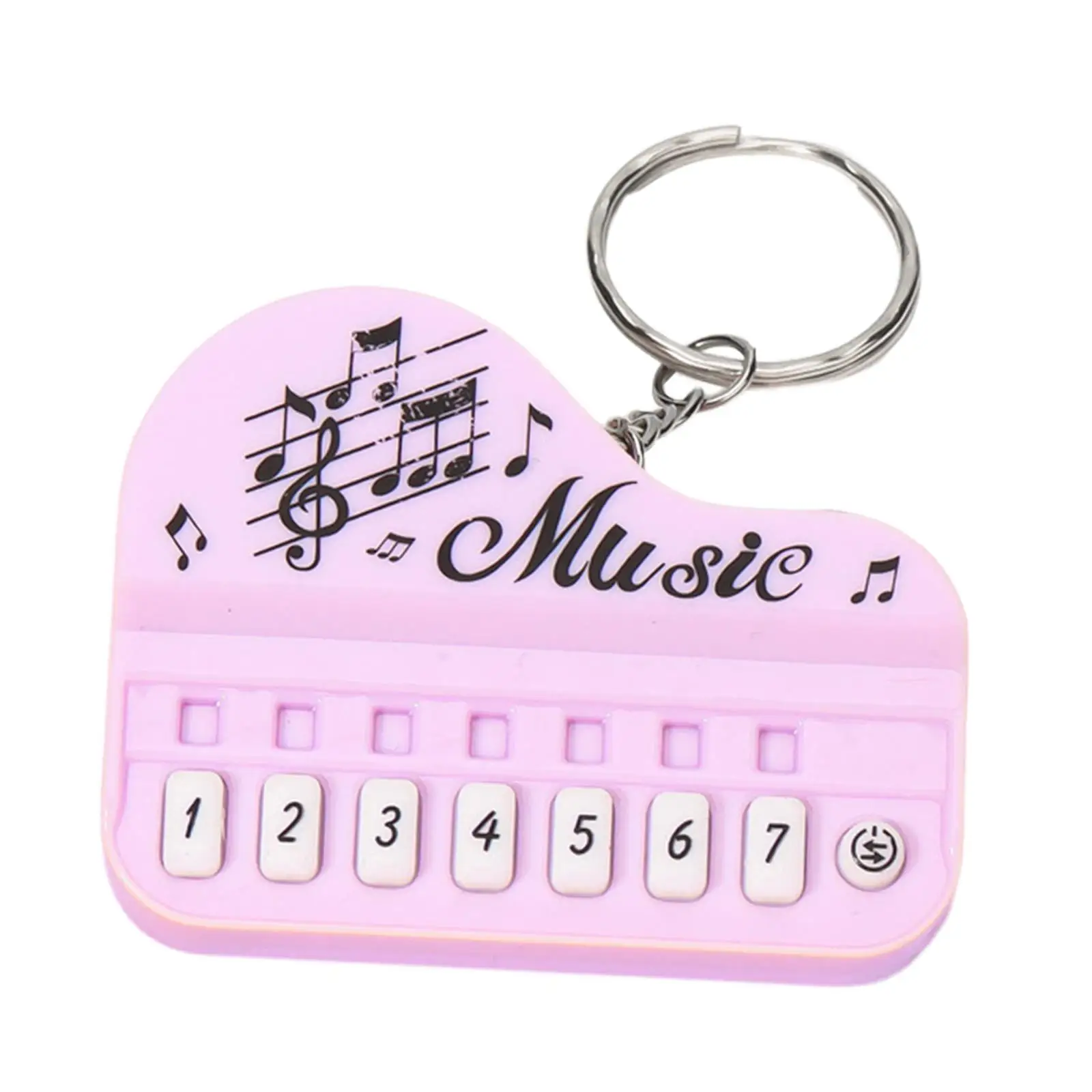 2-6pack Tiny Electronic Keyboard Key Chain Piano Keyboard Pendant for