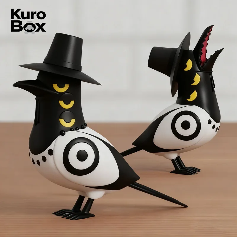 13cm 3Dプリントカラスフィギュア カラス鳥モデル ハンタースタイルディスプレイ玩具 クリエイティブアニマルオーナメント アニメ風コレクタブル