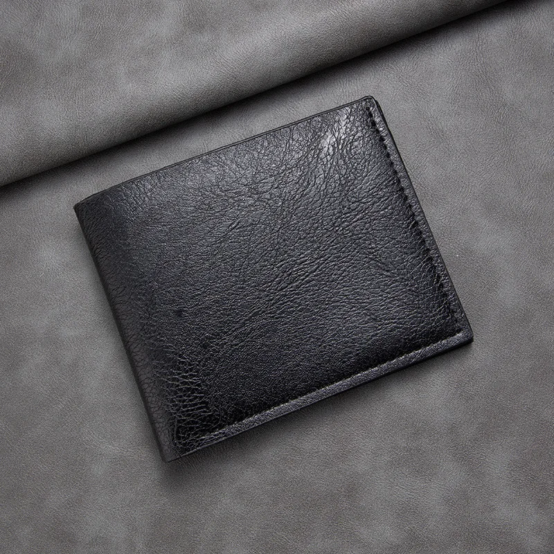 

Men's Slim RFID Wallet - Compact Multi-Card Holder with Cash Coin Pocket, Minimalist Front Pocket Money Organizer