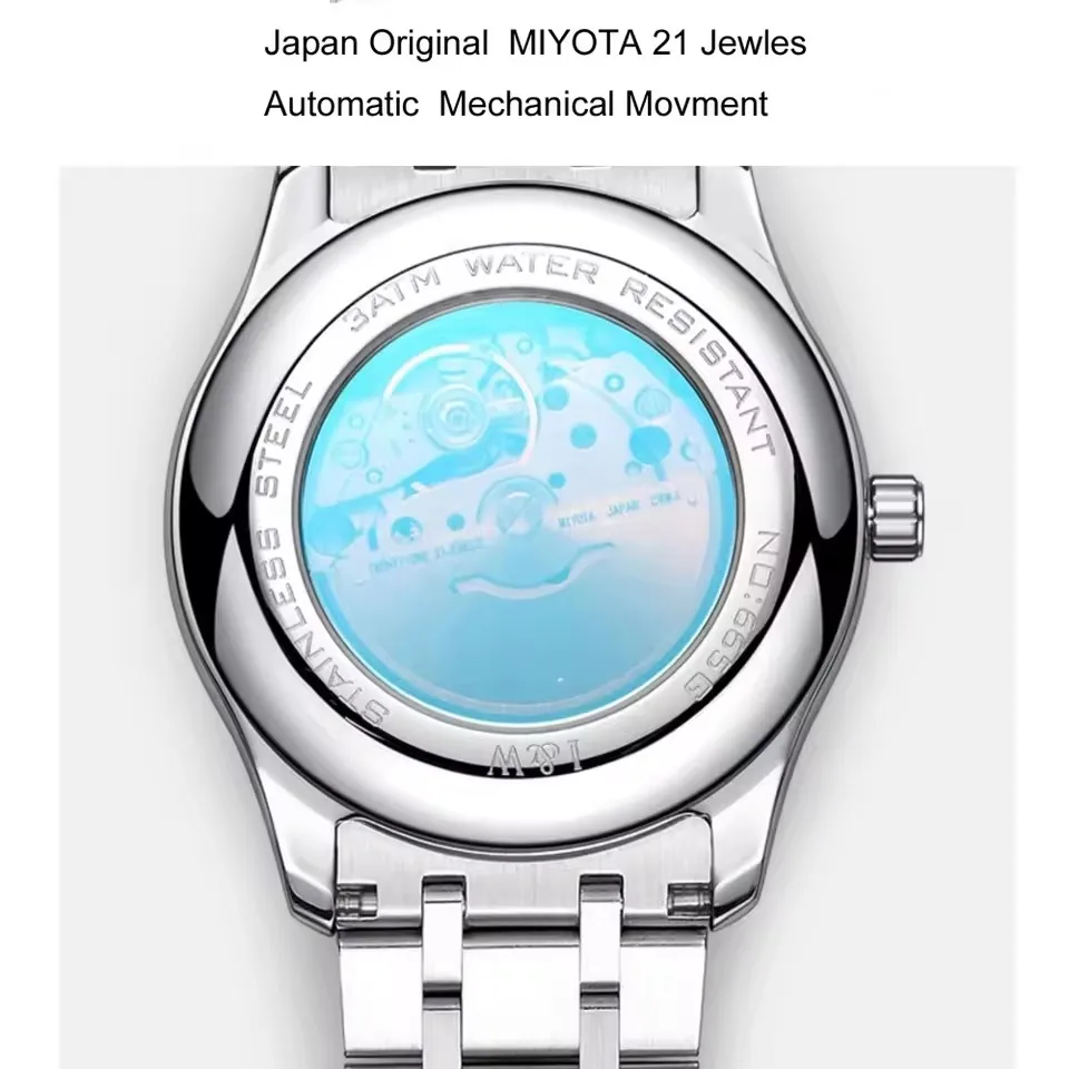 IW Carnival Women Mechanical Wrist Watches Automatic Movement Famous Brand Accessories Ladies Sapphire Mirror Waterproof Watch