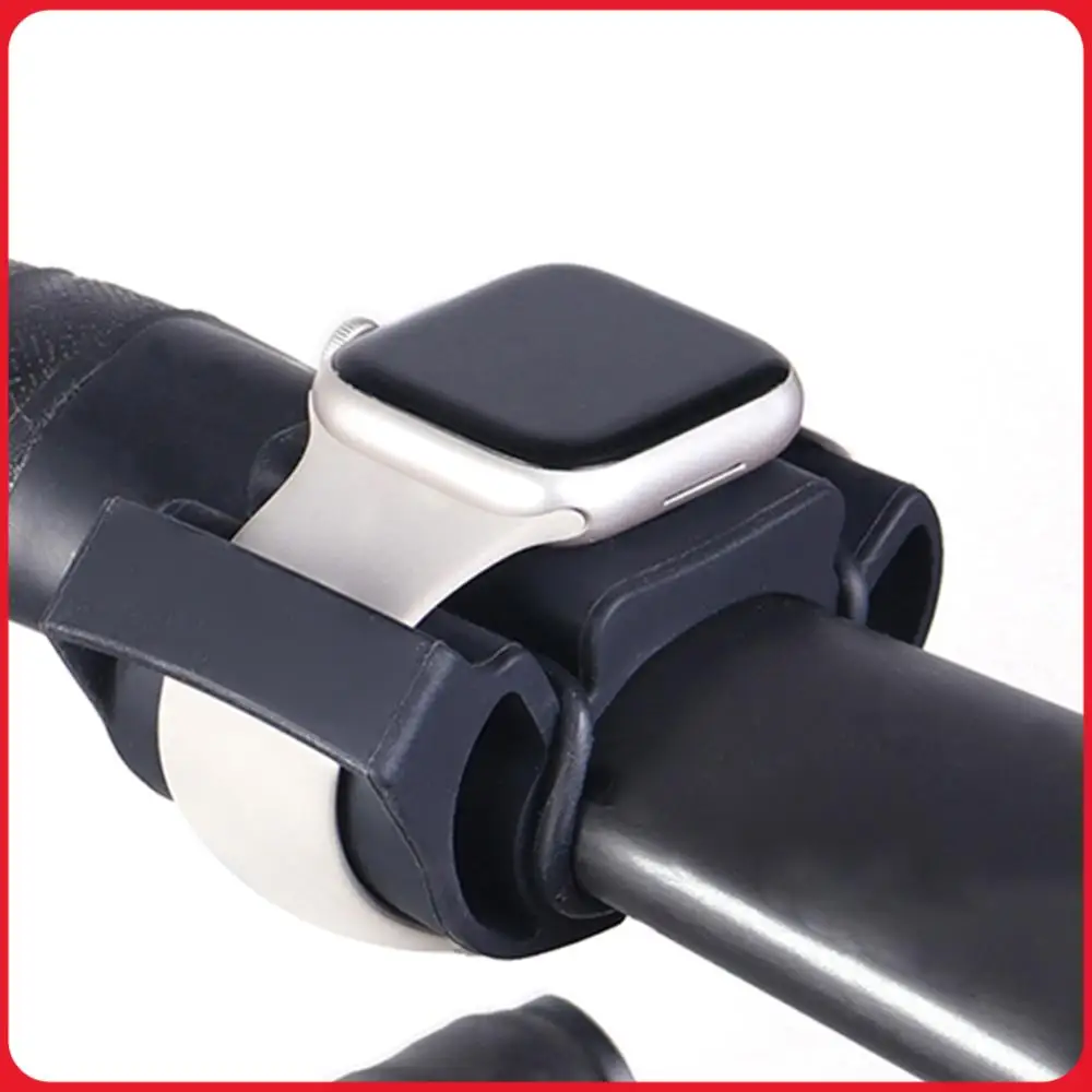 Cycling Heart Rate Monitor Stand Silicone Bike Handlebar Watch Holder Bicycle Smartwatch Stand for TOMTOM/TICWATCH/SUUNTO Watch
