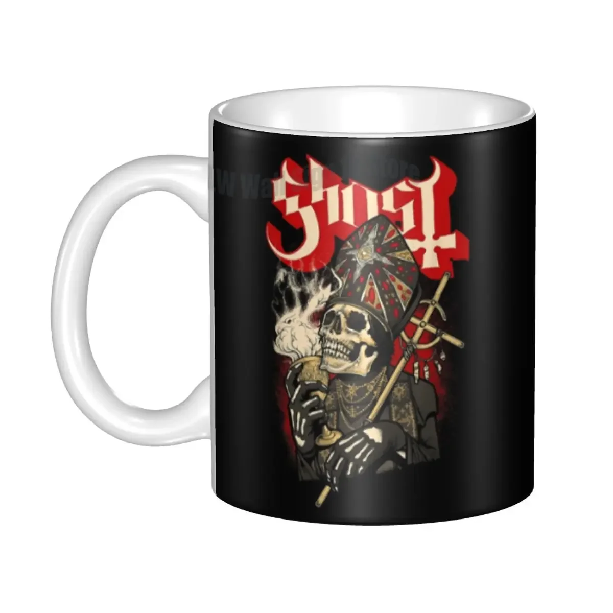 Tazas de café con calavera Ghost Impera Maestro, taza de cerámica personalizada con banda de Rock sueca, tazas y tazas de regalo creativas