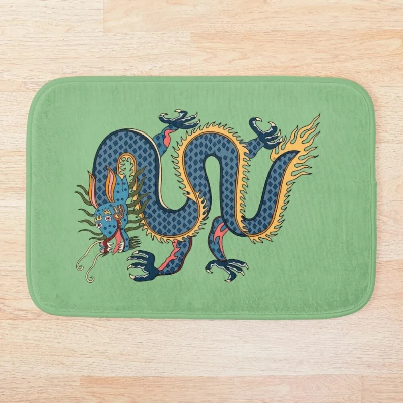 Tiger Skin Green Door Mat Home Carpet Non-slip Animal Rug for Bathroom Kitchen Corridor Living Room Entrance Floor Decor Footpad