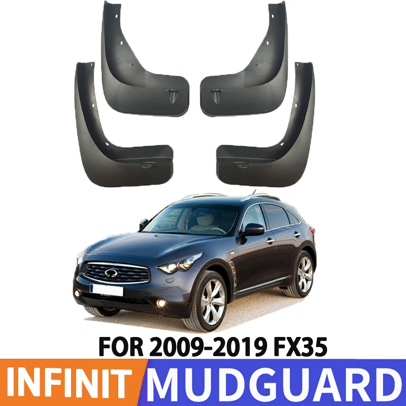 For 2009-2019 Infinitini FX35 Car Tire Fender Splash Guard Front and Rear Wheel Fenders