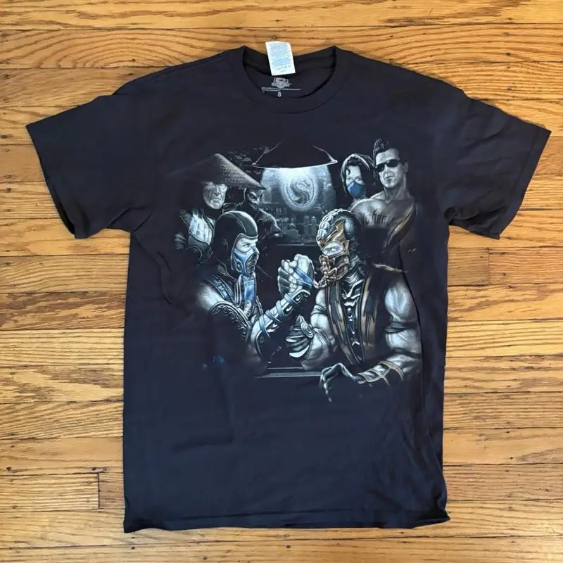 

Warner Bros Mortal Kombat Sub Zero Scorpion T Shirt Size S NWOT