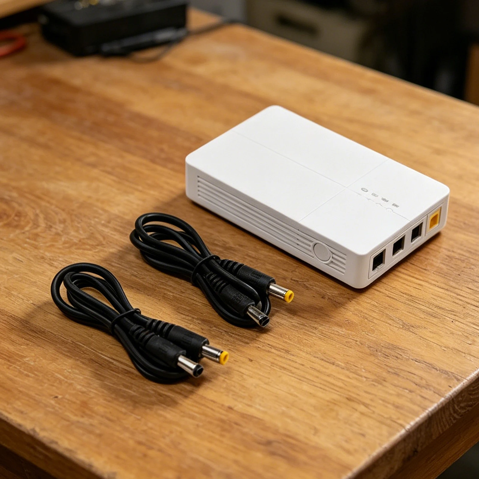 Device Power Supply 12V Power Supply Router Backup UPS Output Voltage 12V 9V Dual Output Ports Rugged ABS Material