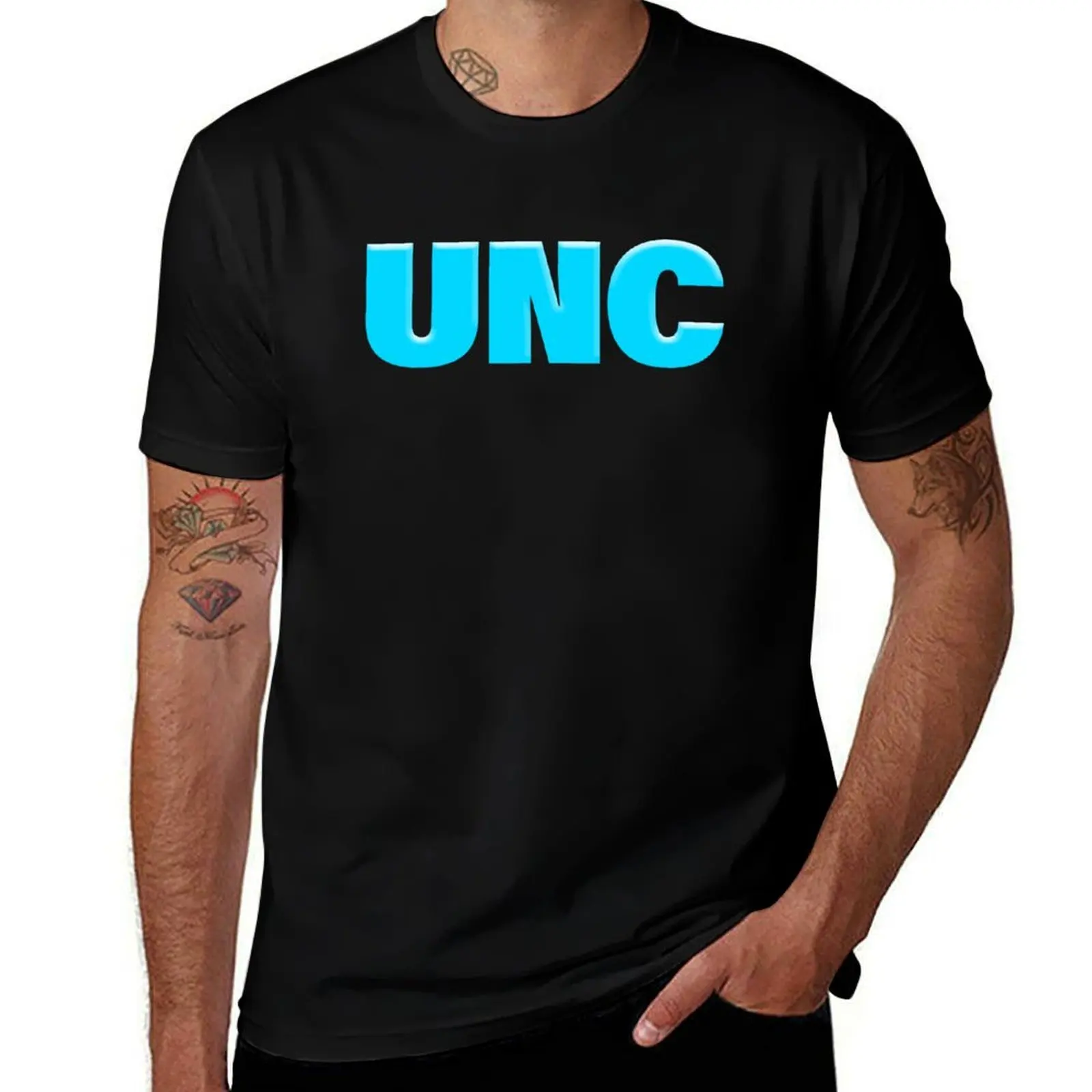 

UNC in Aqua Bold T-Shirt plus sizes essential t shirt Personalized t-shirt mens graphic t-shirts pack