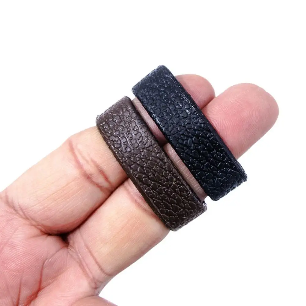Durable Universal 40mm Belt Keeper Loops TPU Leather DIY Belt End Retainer Ring Delicate Belt Ring for 30-38mm Belts