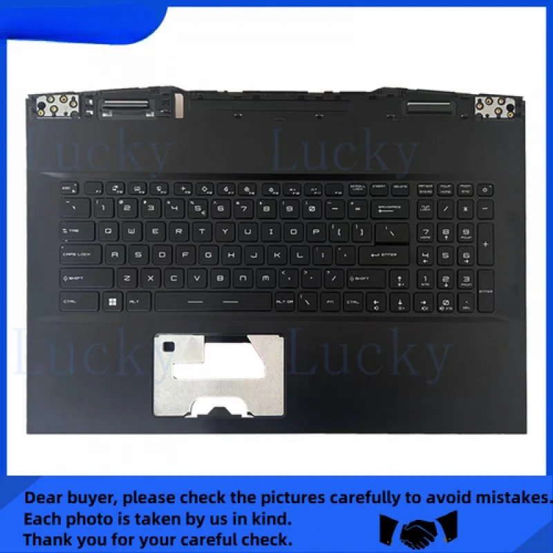 f  for MSI GP76 MS-17K1 MS-17K4 Palmrest Cover With Keyboard/Bottom Case