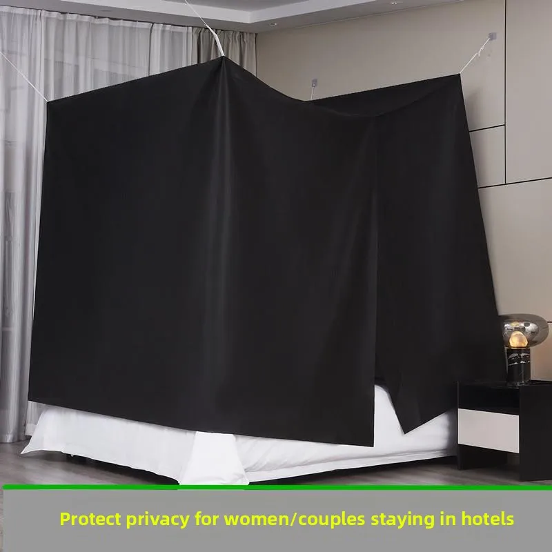 Portable Hotel Privacy Tent Disposable Non-Woven Bed Bug Net Foldable Polyester Fiber Breathable A-Class Mosquito Proof