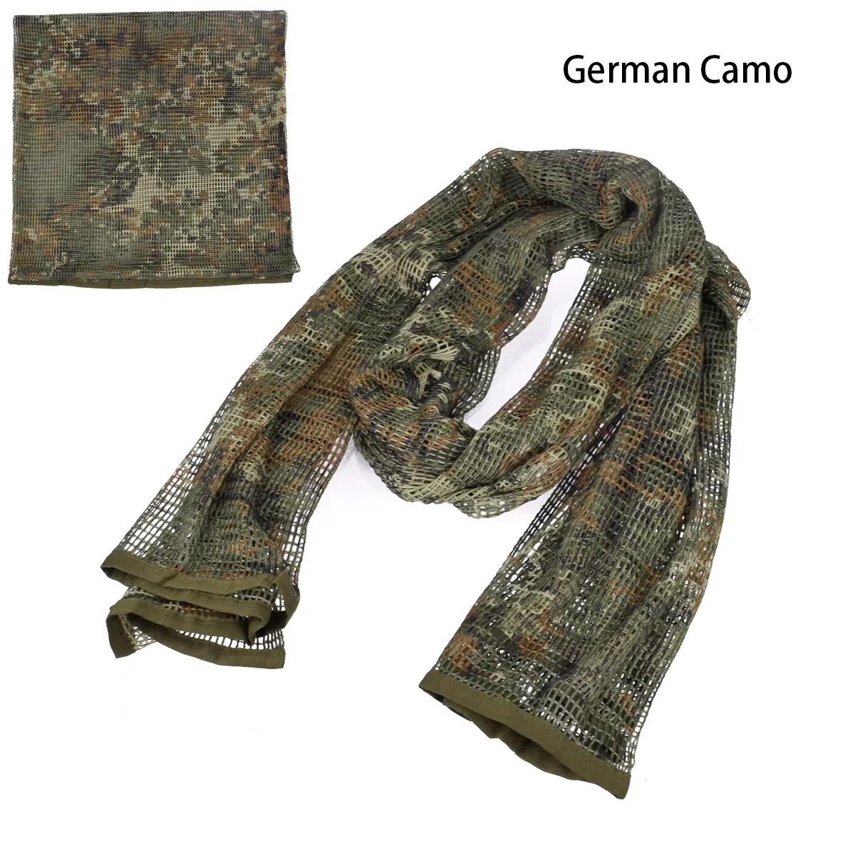 Cotton Scarf Tactical Camouflage Mesh Hidden Camo Scarf for Outdoor Hunting Photography Mask Shotgun Sun Protection Scarve