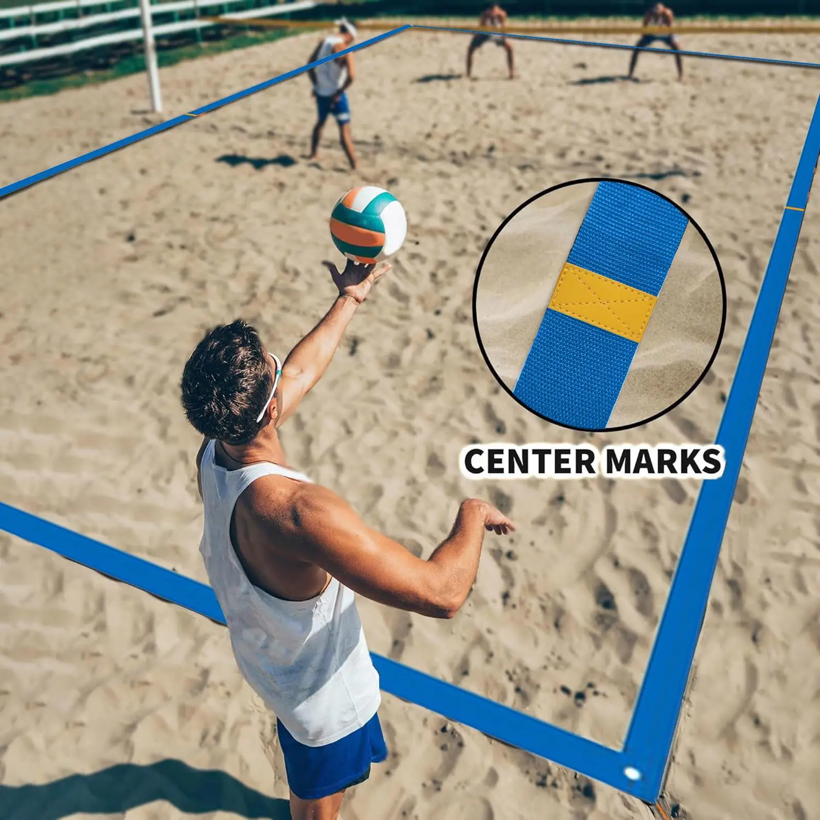 Volleyball Lines For Grass Clear Volleyball Court Boundary Lines Sports Field Visible Marking Border Accessories For Backyard