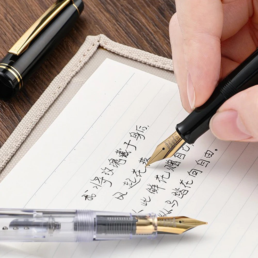 Original Japan Pilot Fountain Pen 78G/78G+Gift Set Gold F-Tip for Writing Students Adult Include Ink Absorber Office Accessories