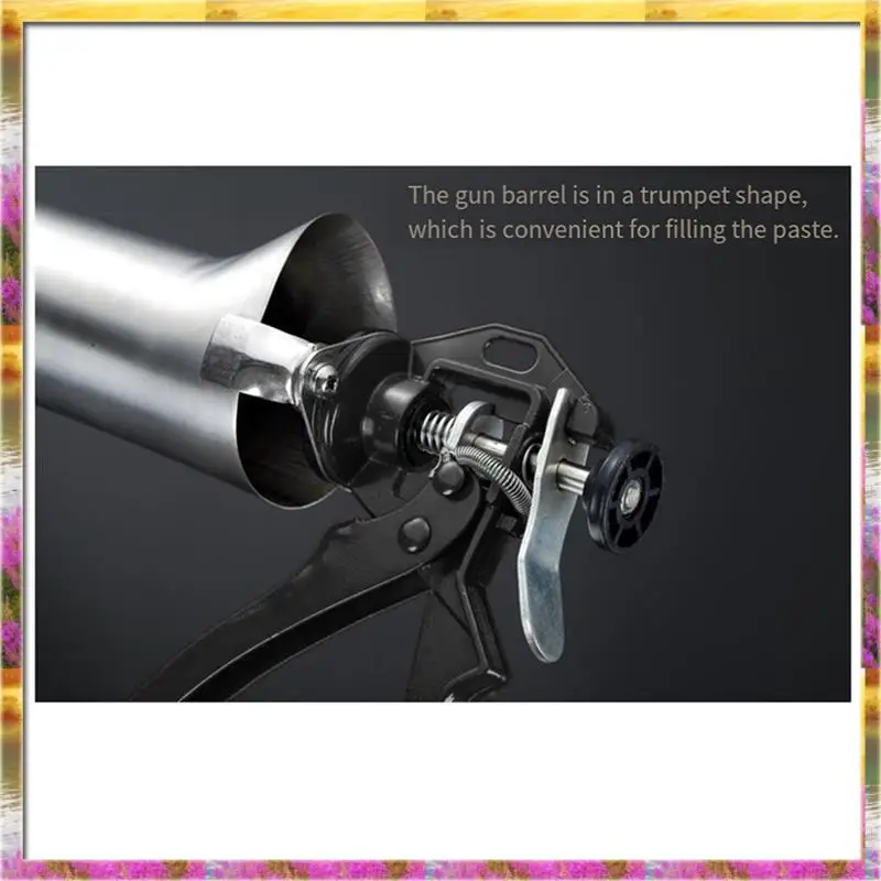 【AB07 Price 】Mortar Gun Set Pointing Grouting Gun Sprayer Brick Cement Tile Tool For Brick Paving Replaceable Nozzle W/ 2 Nozzle