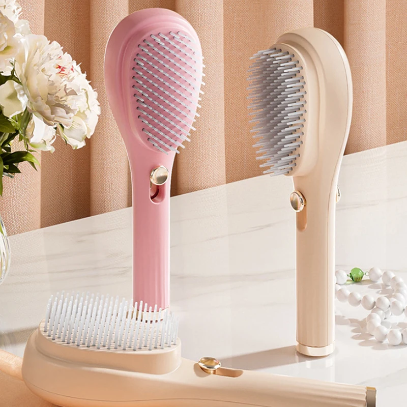 

Self Cleaning Hair Massage Airbag Comb Magic Retractable Comb Anti-static Hair Smoothing Comb Scalp Cleaning Massage Comb