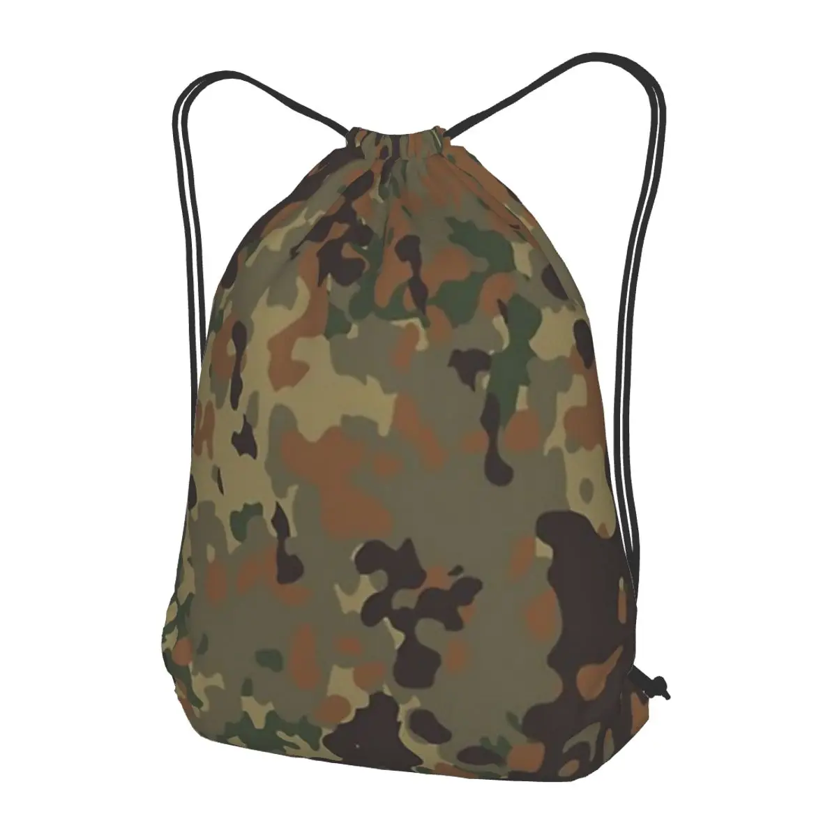 

Flecktarn Camouflage Backpacks Fashion Drawstring Bags Sports Bag Book Bags for Travel School