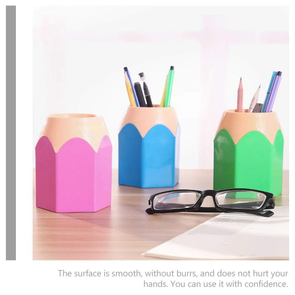 Student Stationery Desktop Storage Pen Holder Large for Brush Cute Containers