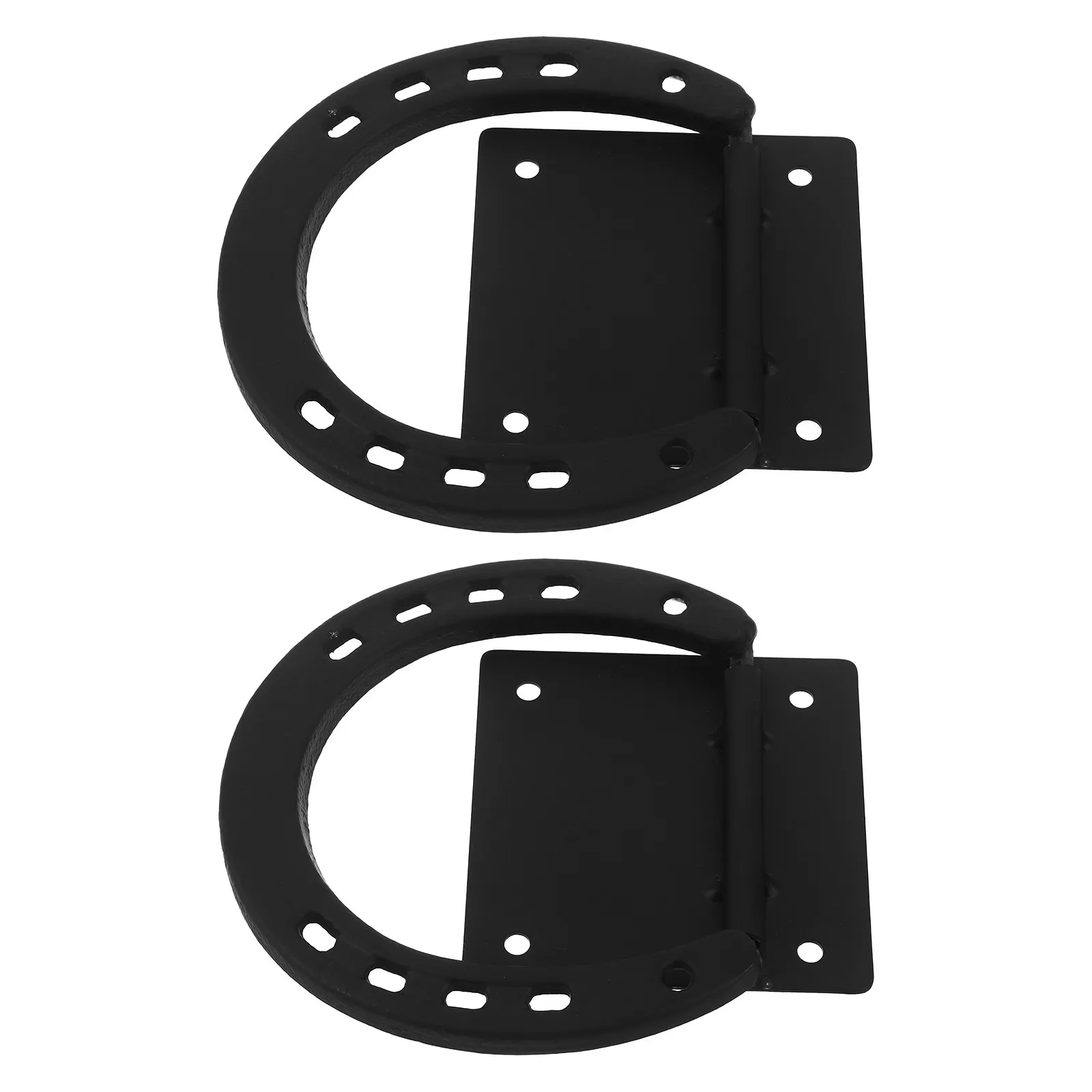 2Pcs Horse Tie Ring Heavy Duty Iron Wall Mounted Cross Tie Ring Horse Stable Equipment Rustproof Tack Barn Accessories