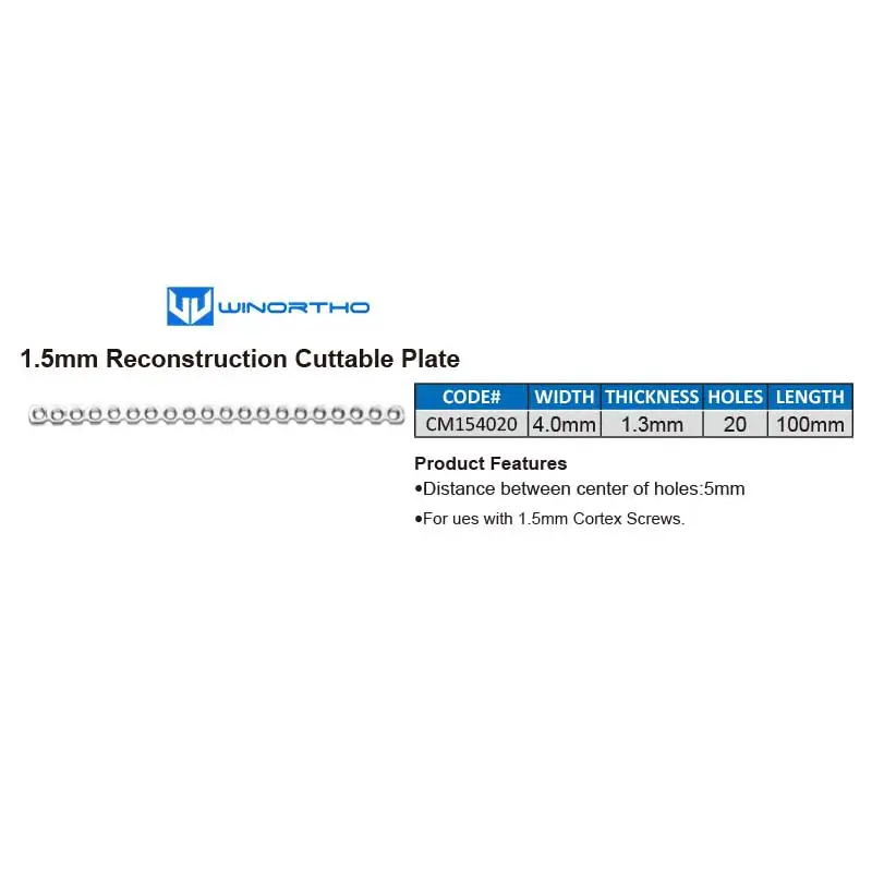 AO reconstruction LC-DCP cuttable plates veterinary orthopedic instruments  pet animal surgical Compression winortho tplo