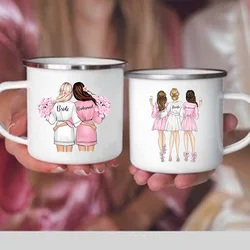 Bride Team Girl Printed Mug Bridal Shower Party Wine Juice Cups Creative Coffee Cup Bachelorette Mugs Wedding Maid of Honor Gift