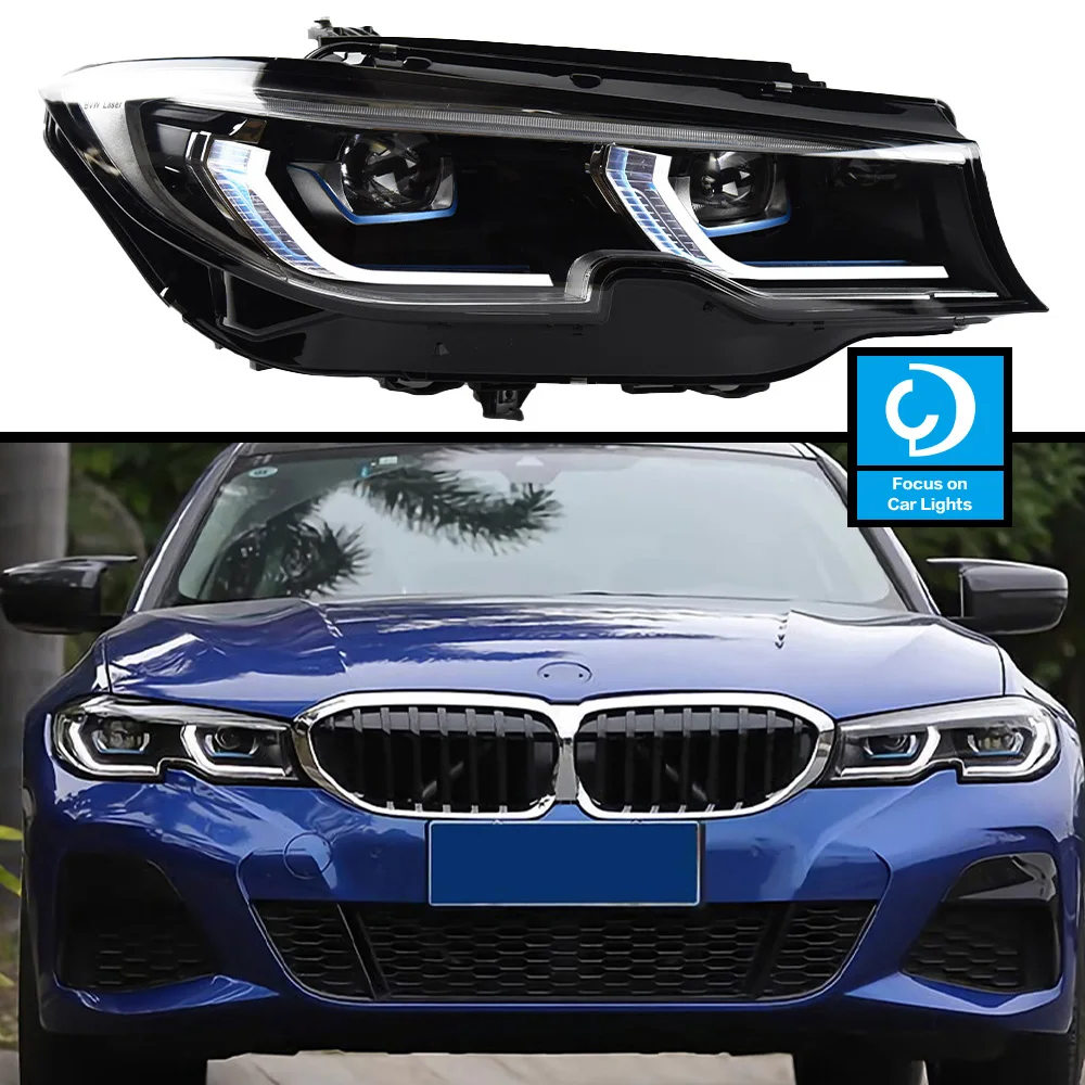 Przednie reflektory samochodowe dla BMW G20 G28 3 serii 320i 325i 330i L335i 2019-2022 M3 latarka czołowa LED laserowe dynamiczne akcesoria samochodowe