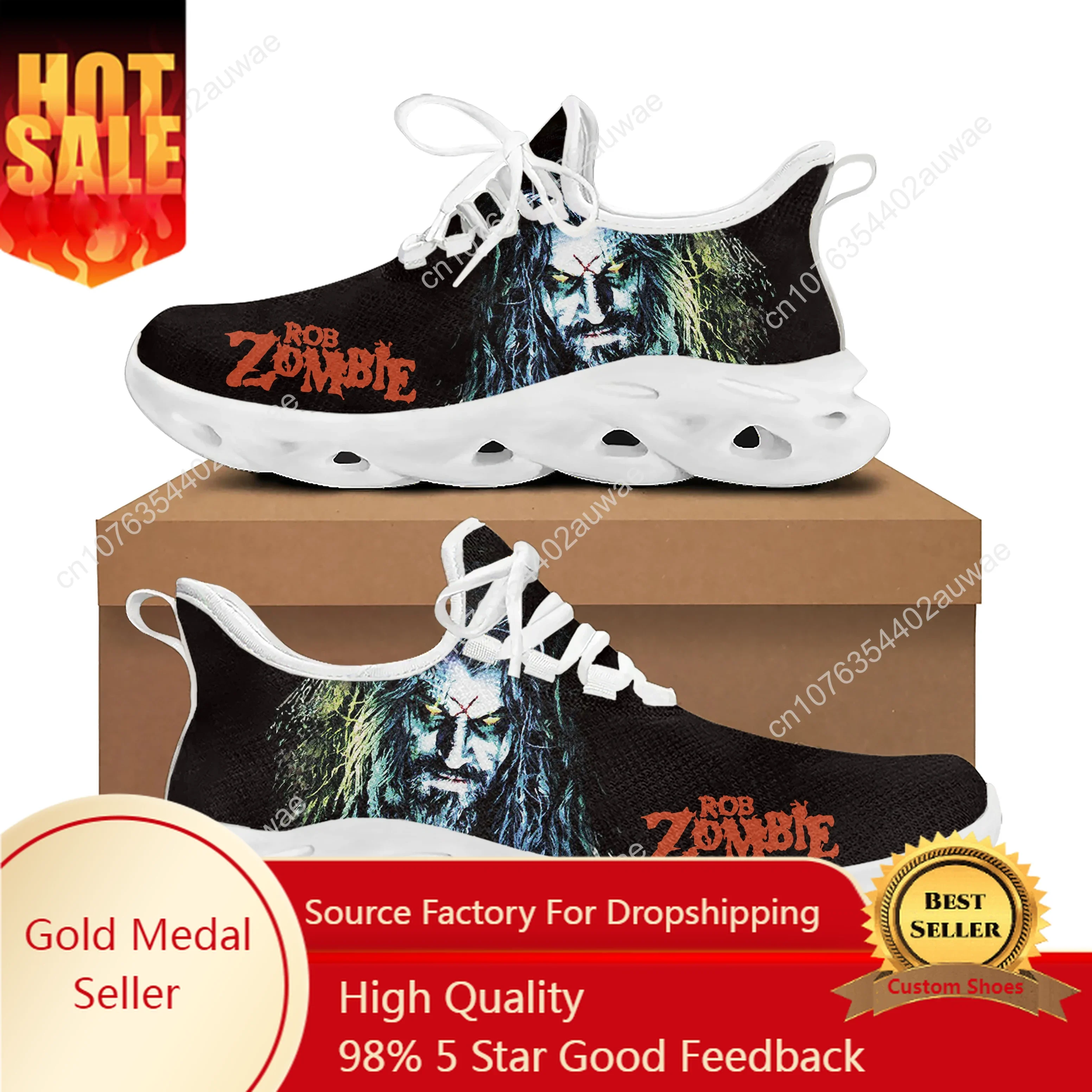 

Rock Singer Rob Sports Shoes Zombie Mens Womens Teenager Kids Children Sneakers Casual Custom Shoes High Quality Couple Shoes