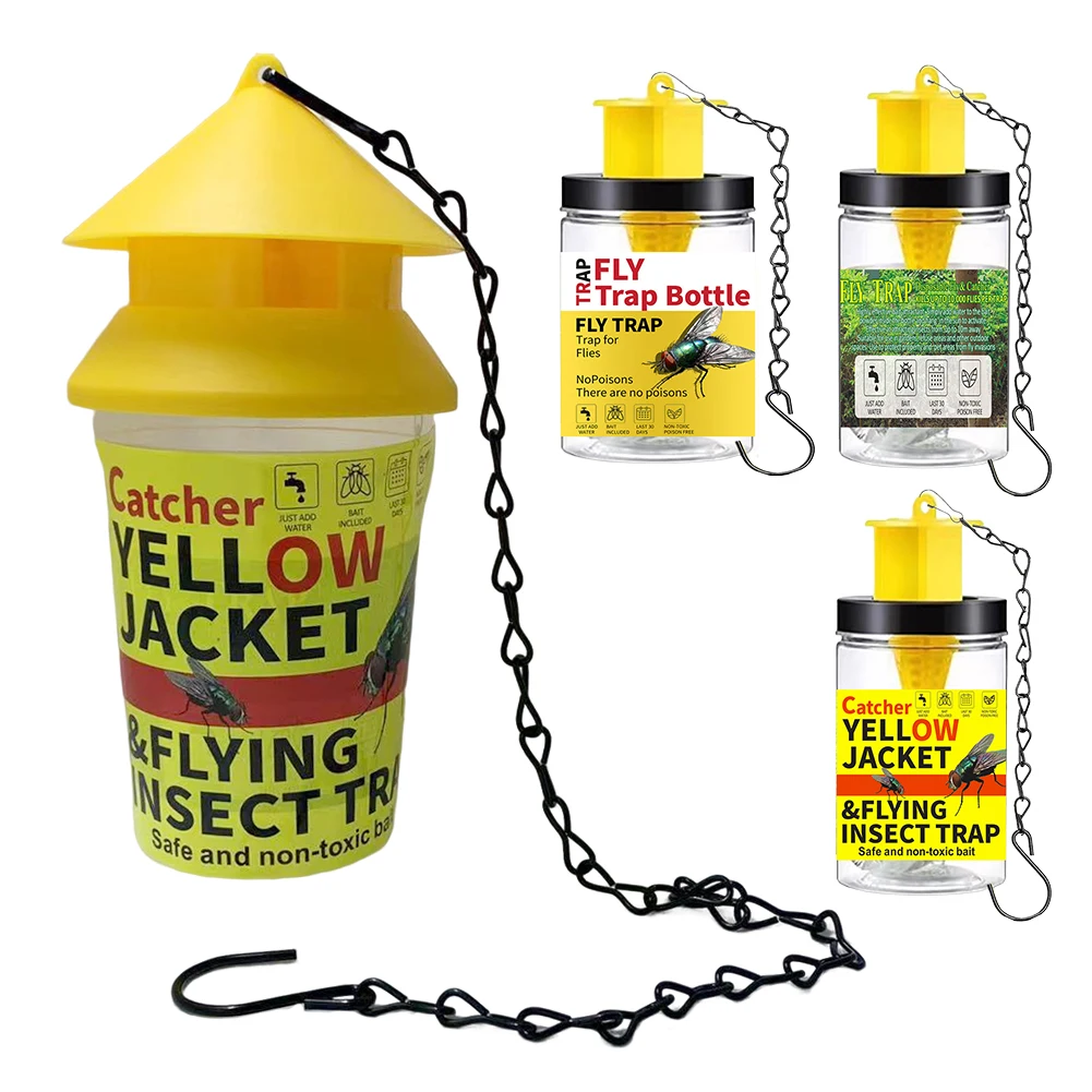 

Insects Trapper PP+Wire Chain Fly Catchers Non-Toxic And Non-Hazardous for Canteens/Restaurants/Toilets/Rubbish Rooms